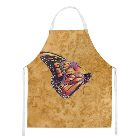 Carolines Treasures 27 H x 31 W in. Butterfly on Gold Apron 8858APRON